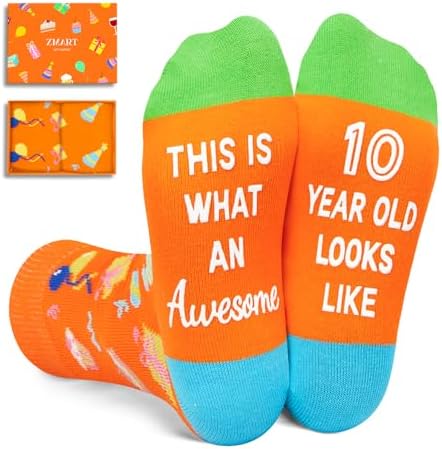 10 Year Old Birthday Socks