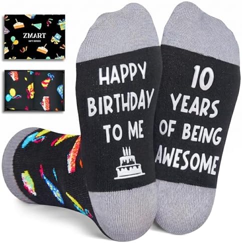 10th Birthday Socks for Tween