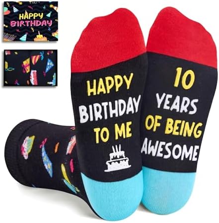 10th Birthday Socks Gift Box