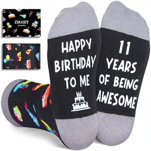 11th Birthday Socks for Preteen