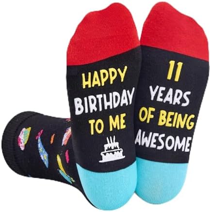 11th Birthday Socks Gift Box
