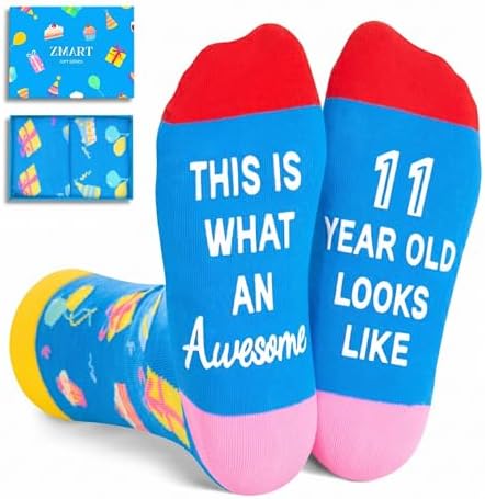 11th Years Old Birthday Gifts Socks