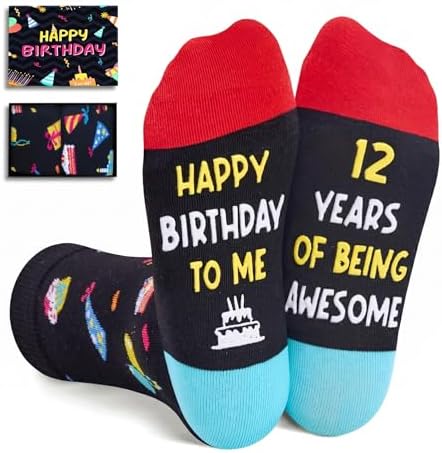 12 Year Old Birthday Socks