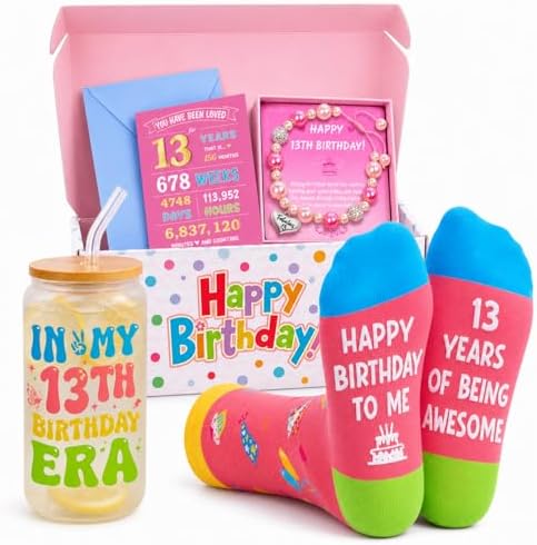 13th Birthday Gifts for Girls 13 Years of Being Awesome Gift Set