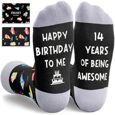 14th Birthday Gifts Ideas Socks for 14 Year Old Boys Girls