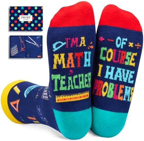 2025 Math Teacher Appreciation Gifts Socks