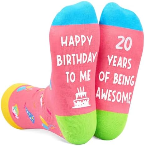 20th Birthday Gifts 20th Socks for Her