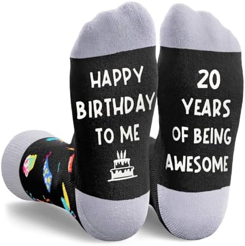 20th Birthday Gifts Socks