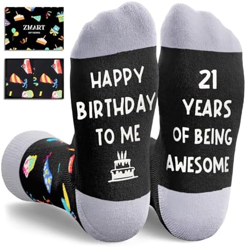 21st Birthday Gifts Best for 21 Year Old Male Female Socks