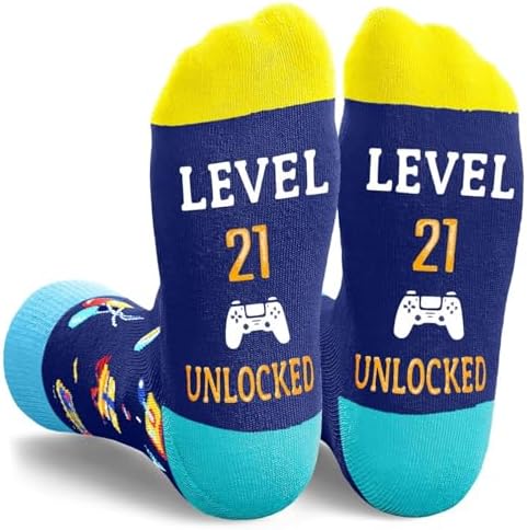 21st Birthday Gifts Socks for 21 Year Olds Male Men