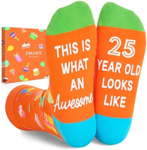 25th Birthday Gifts Women Socks