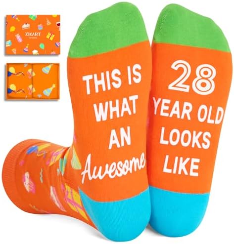 28th Birthday Gifts Socks