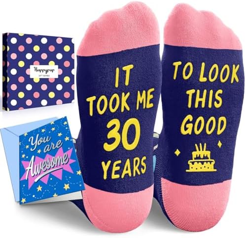 30th Years Old Birthday Gifts Socks