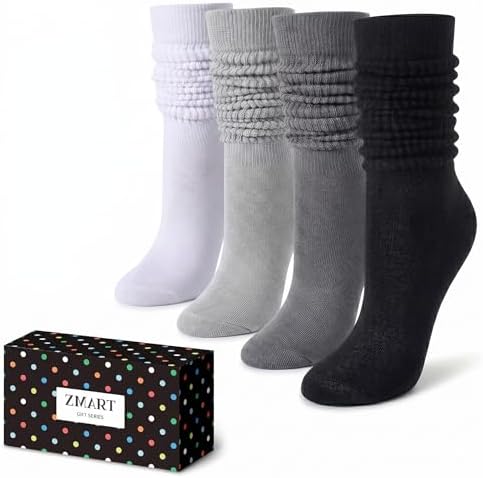 4 Pairs Slouch Socks