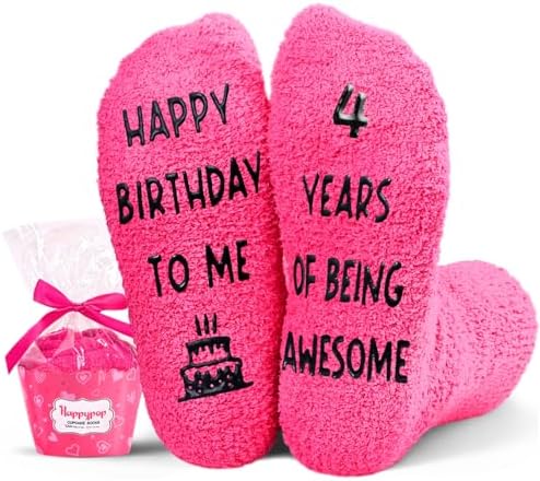 4th Birthday Gifts for Girls 4th Socks Happy 4 Years
