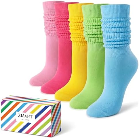 5 Pairs Slouch Socks