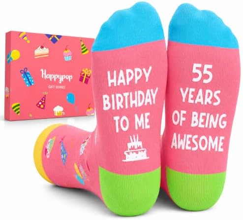 55th Birthday Gift Socks