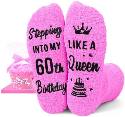 60th Birthday Gifts Funny Socks for Women Turning 60