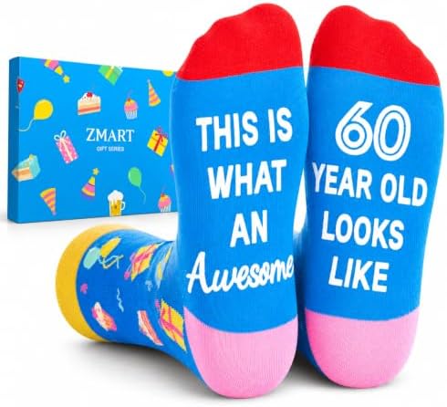 60th Birthday Gifts Socks