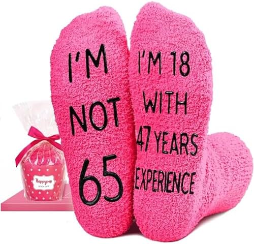 65th Birthday Gifts for Women 65 Year Old Socks Gift Box
