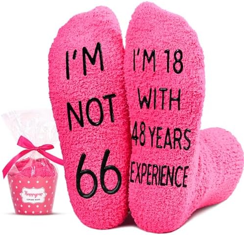 66th Birthday Gifts for Women 66 Year Old Socks Gift Box