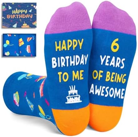 6th Birthday Gifts for Boys Socks