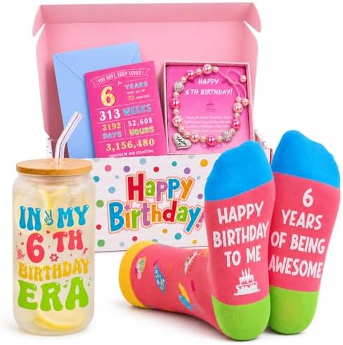6th Birthday Gifts for Girls Socks