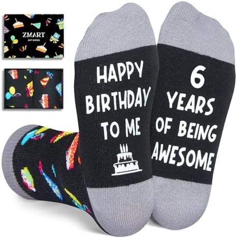 6th Birthday Gifts Ideas Socks for Boys Girls Age 6