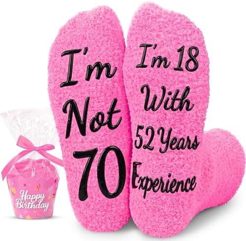 70th Birthday Gift for Women Socks