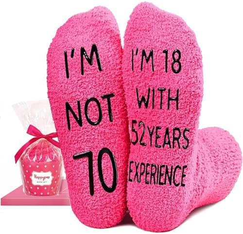 70th Birthday Gifts for Women Socks