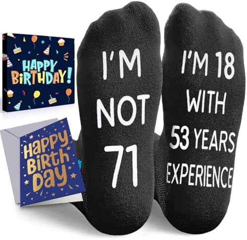 71st Birthday Gifts for Men Socks
