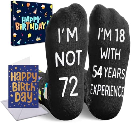 72nd Birthday Gifts for Men Socks