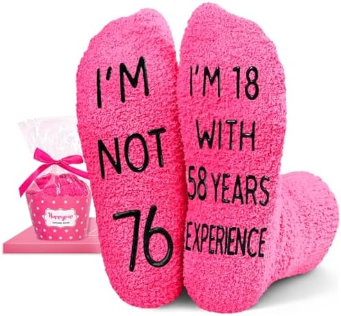 76th Birthday Gifts for Women Socks
