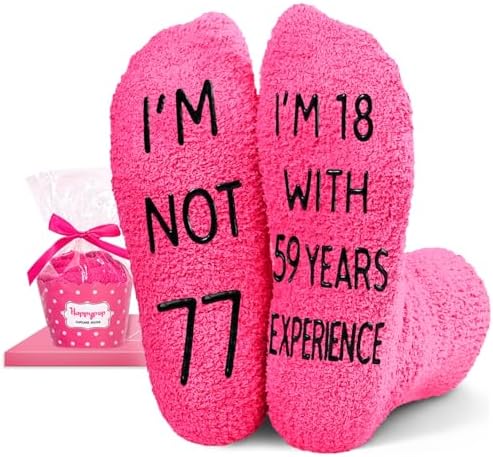 77th Birthday Gifts for Women Socks