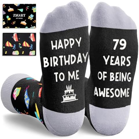 79th Birthday Gifts for Men and Women Socks