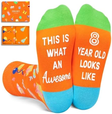 8 Year Old Birthday Socks