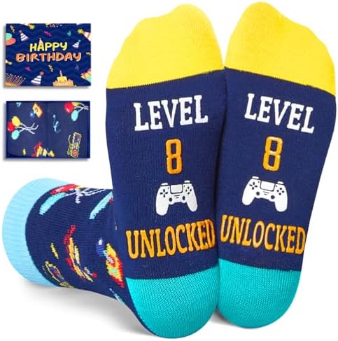 8th Birthday Gamer Socks