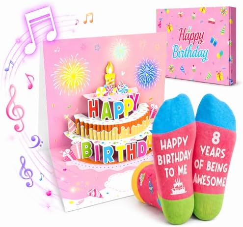 8th Birthday Gift Box Socks