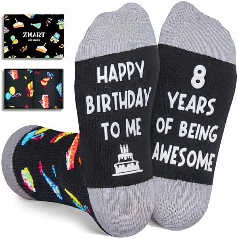 8th Birthday Socks for Child