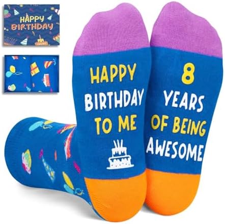8th Birthday Socks Gift Set