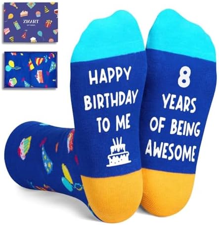 8th Kids Birthday Gifts Idea Socks
