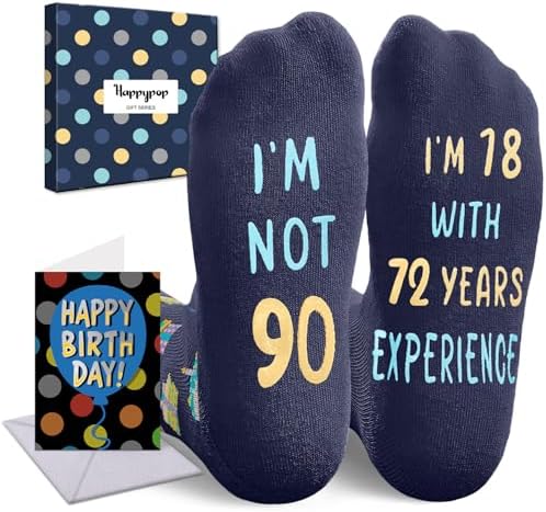 90th Birthday Gifts Socks