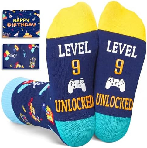 9th Birthday Gamer Socks