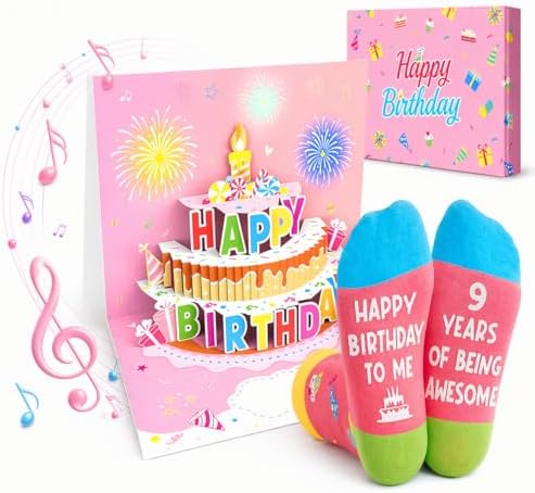 9th Birthday Gift Box Socks