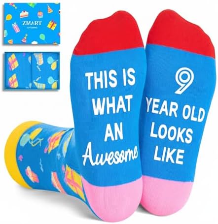 9th Years Old Birthday Gifts Socks