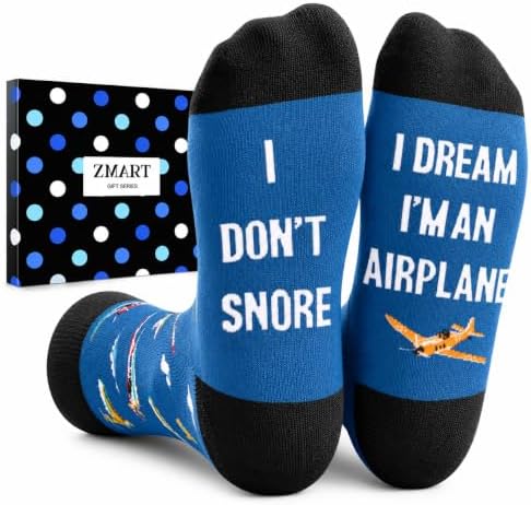 Airplane Gifts for Men Funny Socks