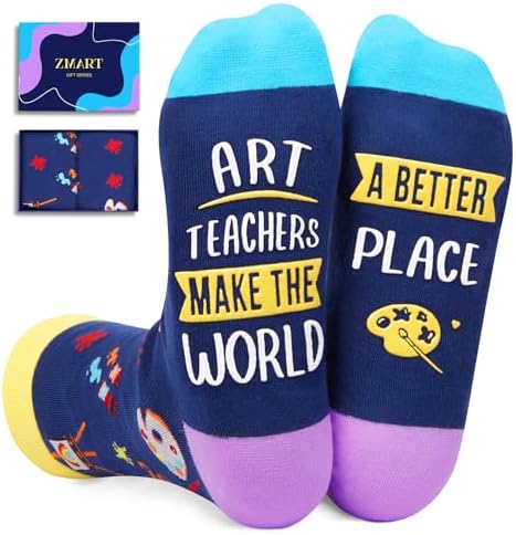 Art Teacher Appreciation Gifts Socks for Valentines Day Birthday