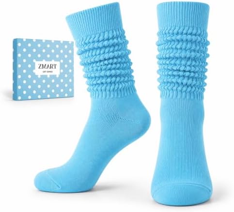 Blue Slouch Socks