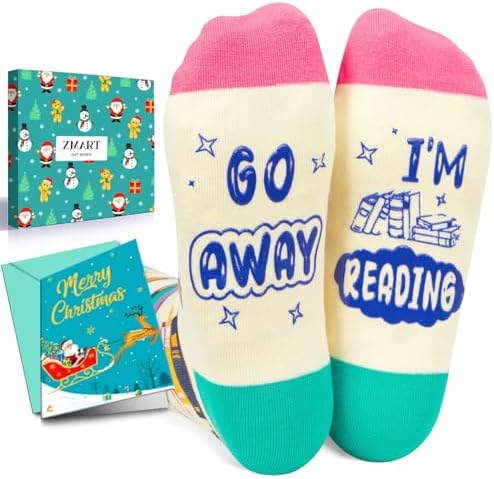 Book Lover Gifts Funny Socks for Women and Men