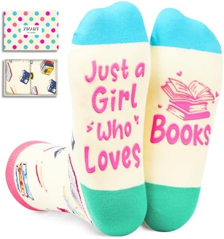 Book Lovers Gifts for Women Socks